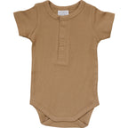 Cafe Organic Cotton Ribbed Snap Bodysuit