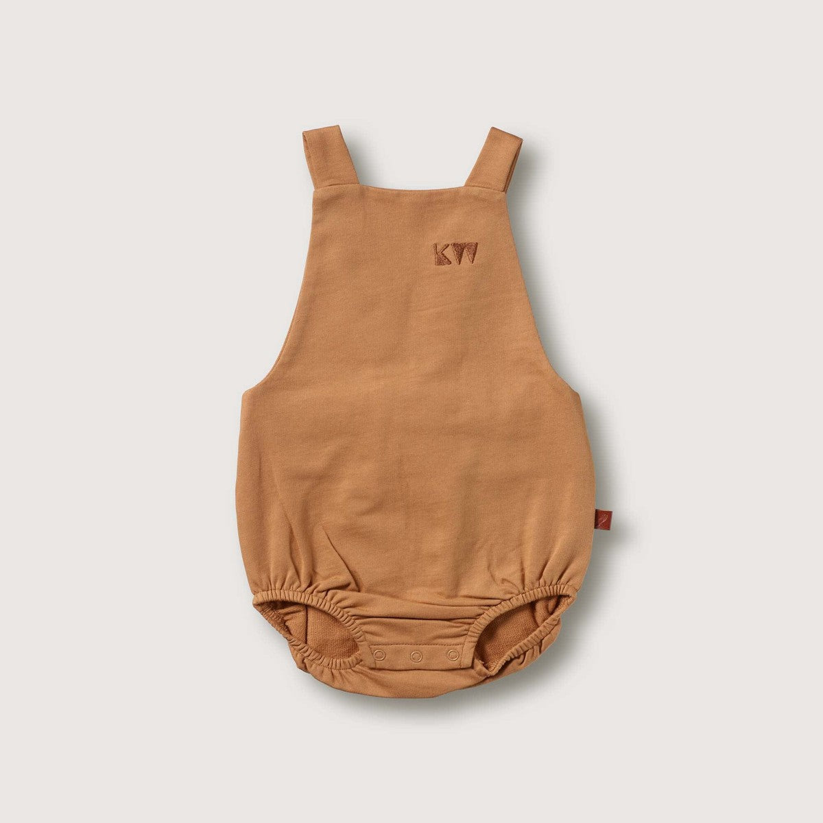 Organic Strap Romper -  Fawn