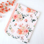 Premium Baby & Toddler Blanket - Peach Floral