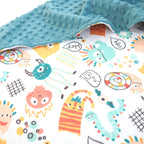 Baby & Toddler Minky Blanket - Monster Party
