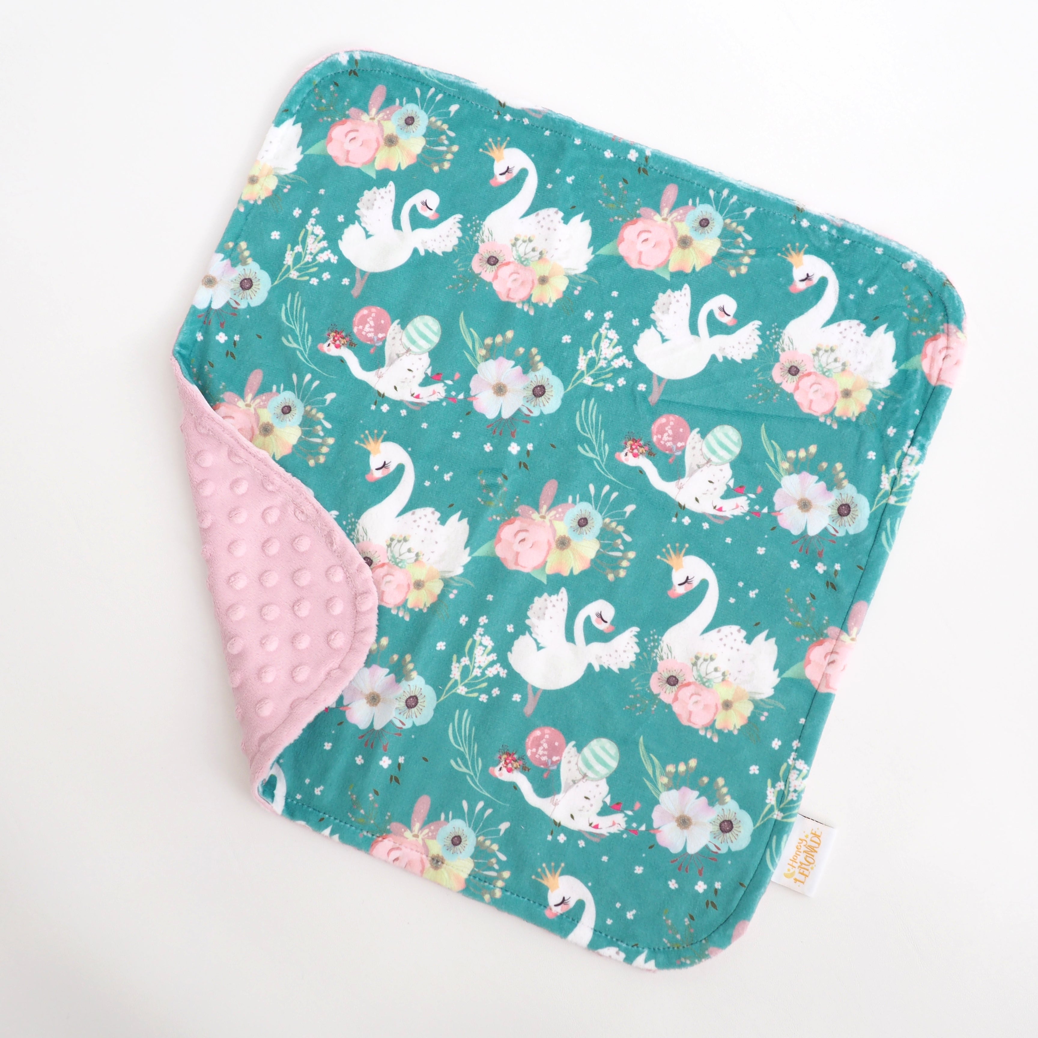 Mini Minky - Swans Blanket