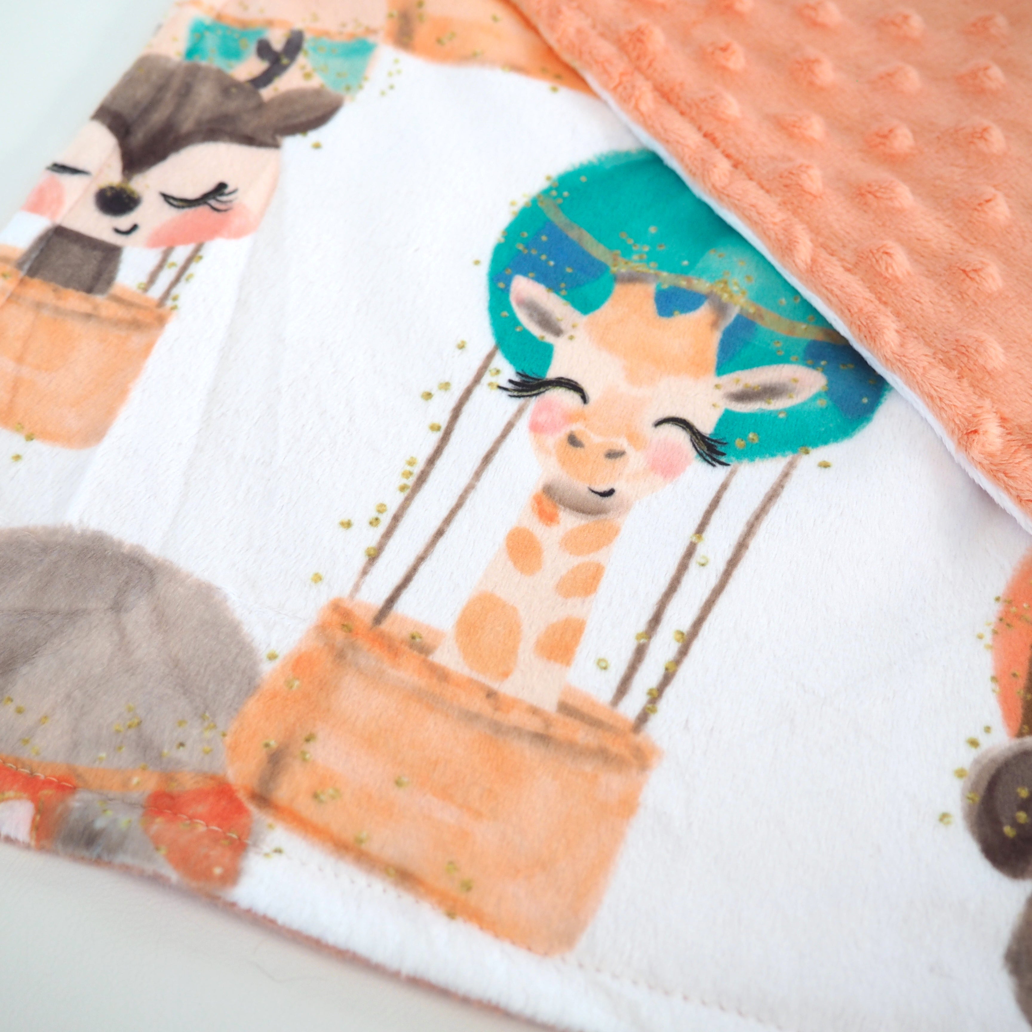 Mini Minky - Hot Air Balloon Blanket