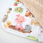 Mini Minky - Farm Animals Blanket