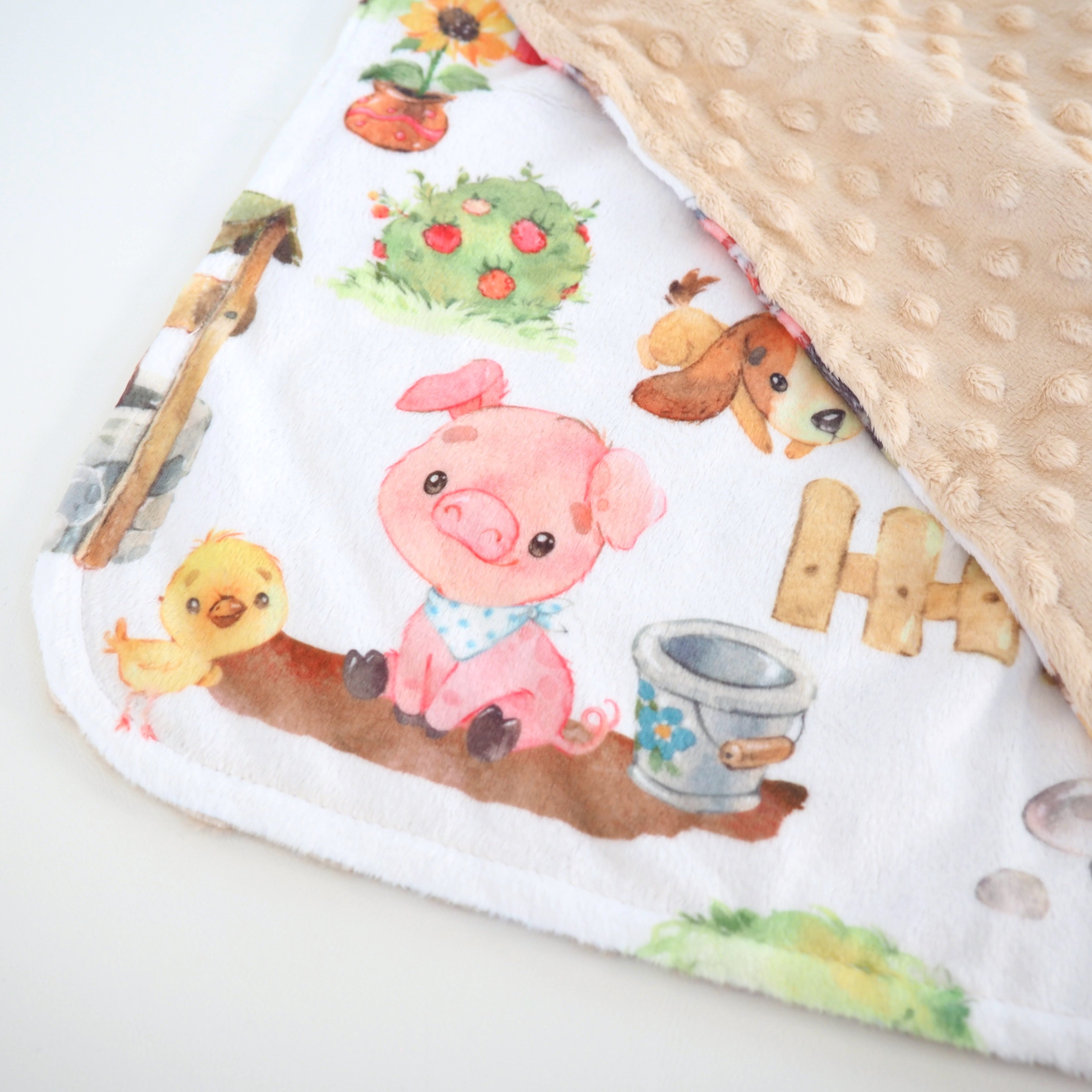 Mini Minky - Farm Animals Blanket