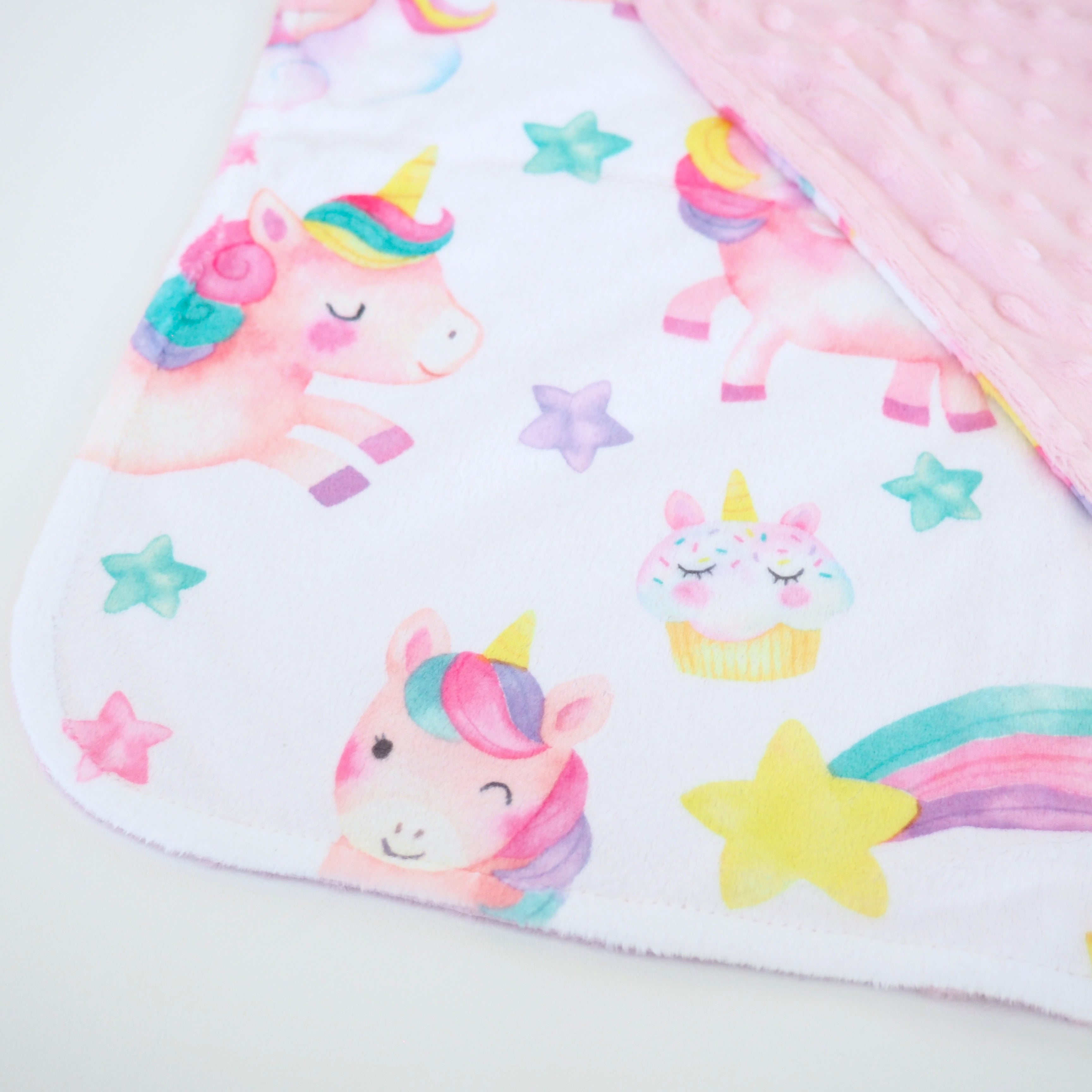 Mini Minky - Unicorns Blanket