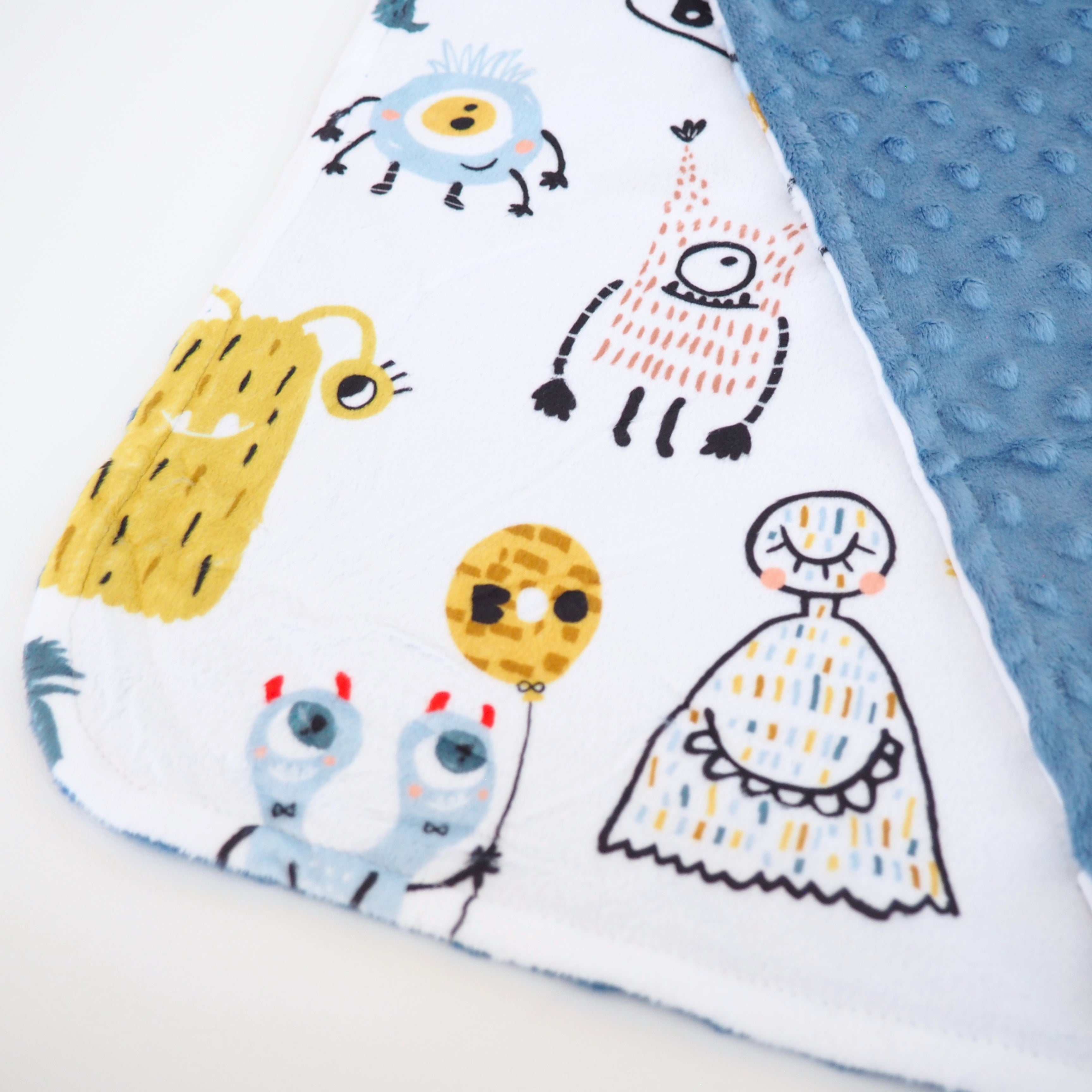 Mini Minky - Monster Friends Blanket