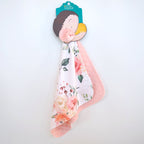 Mini Minky - Peach Floral Blanket