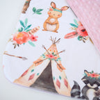 Mini Minky - Woodland Tribe Blanket