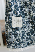 Liberty Floral + Coastal Plaid Lace Muslin Quilt Blanket