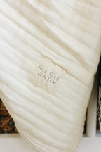 Cream Lace Muslin Quilt Blanket