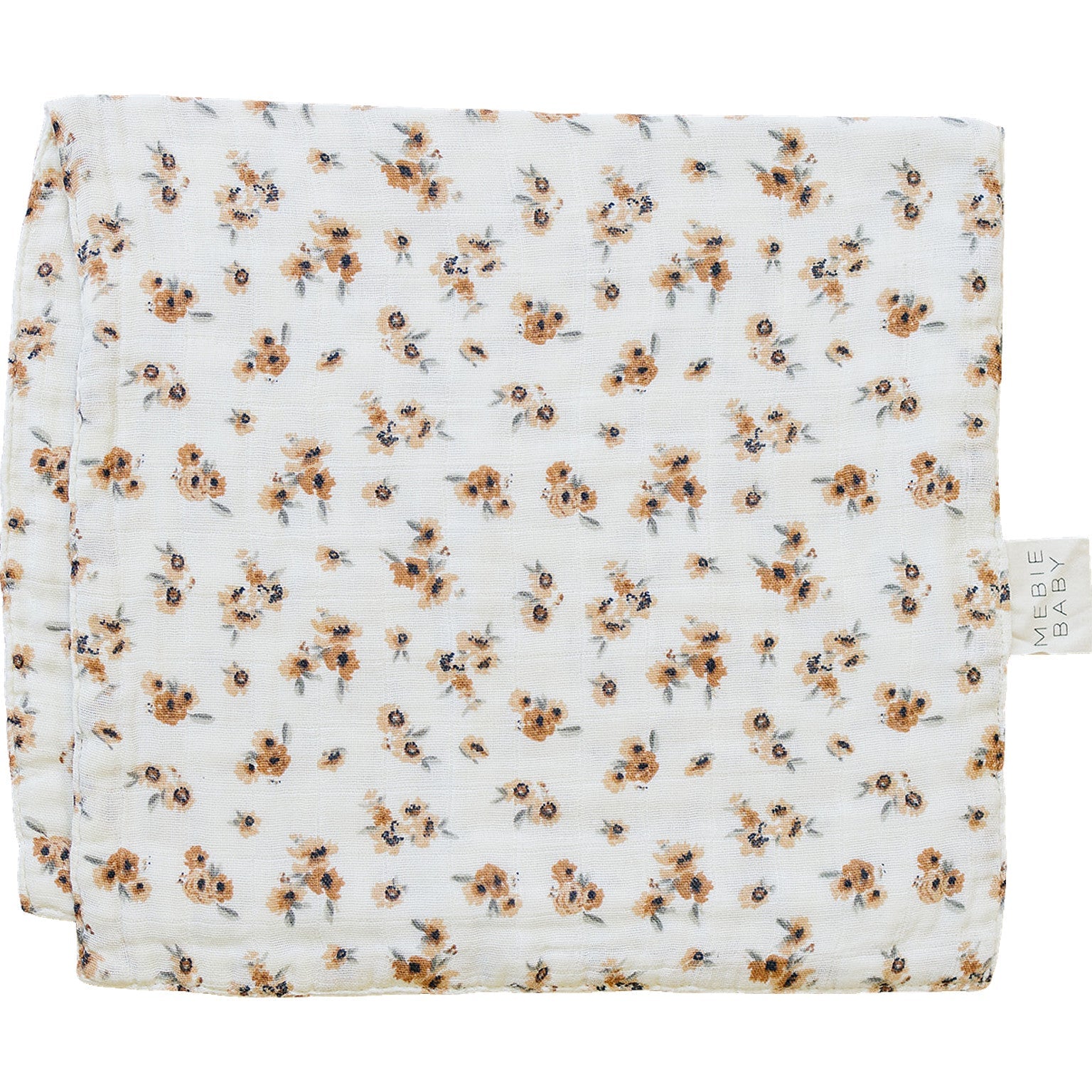 Autumn Bloom Floral Muslin Burp Cloth