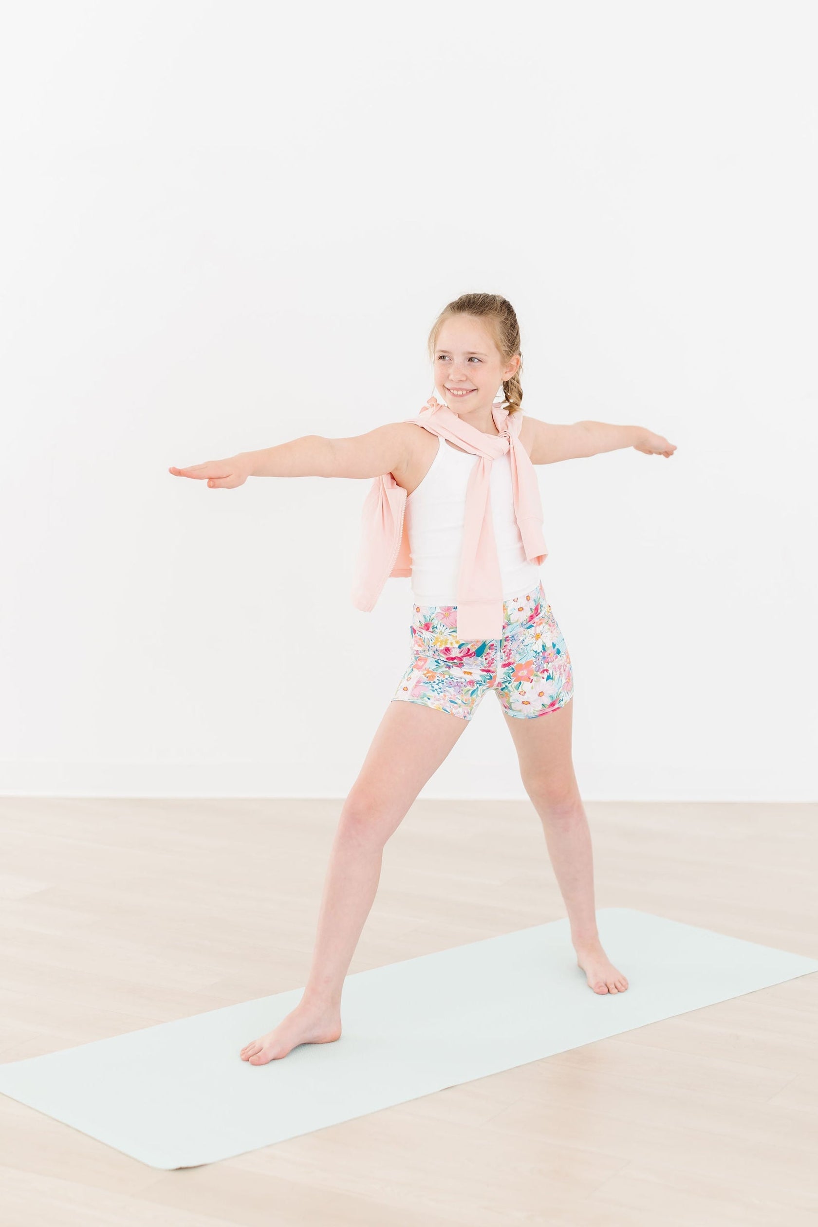 Petal Power Floral Active Shorty Shorts