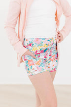 Petal Power Floral Active Shorty Shorts