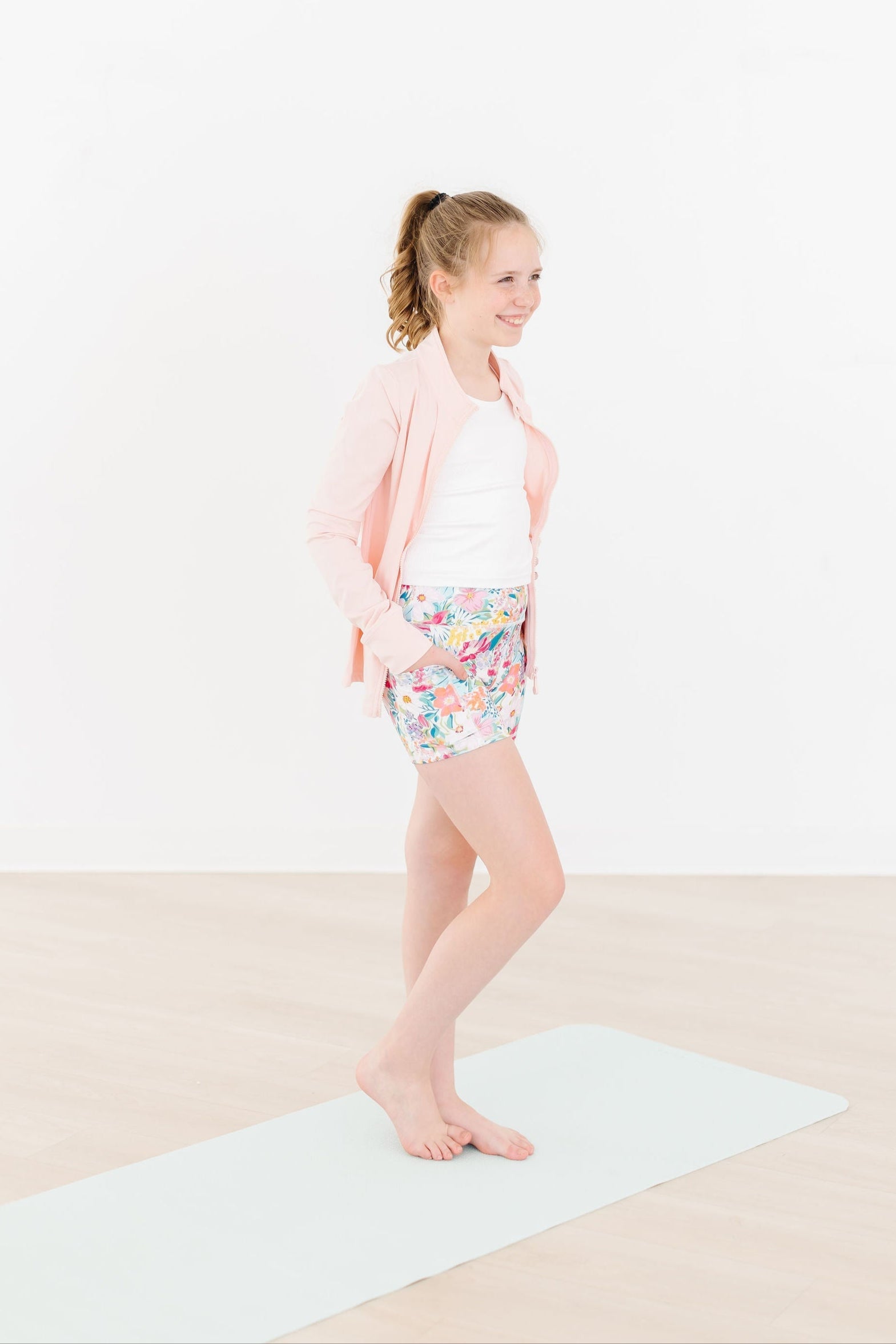 Petal Power Floral Active Shorty Shorts