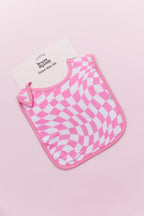 BUBBLEGUM WAVY CHECKERS DREAM BABY BIB