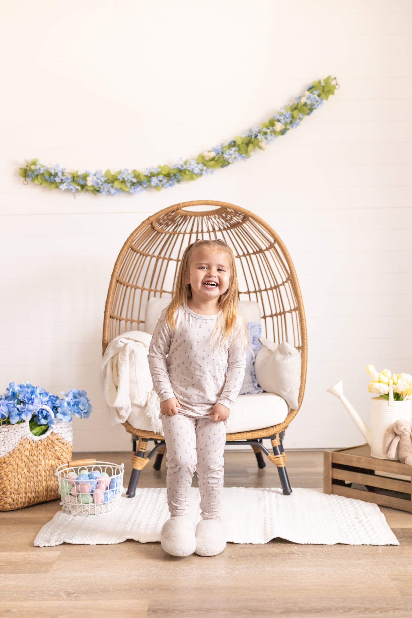 Tiny Tulips 2pc Floral Bamboo Pajamas