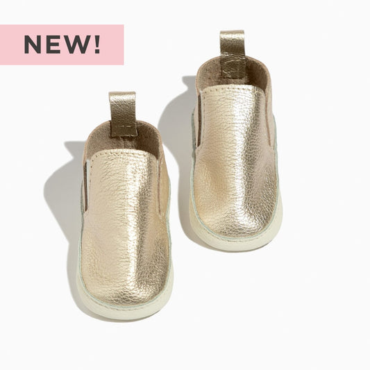 Platinum Slip On Baby Shoe