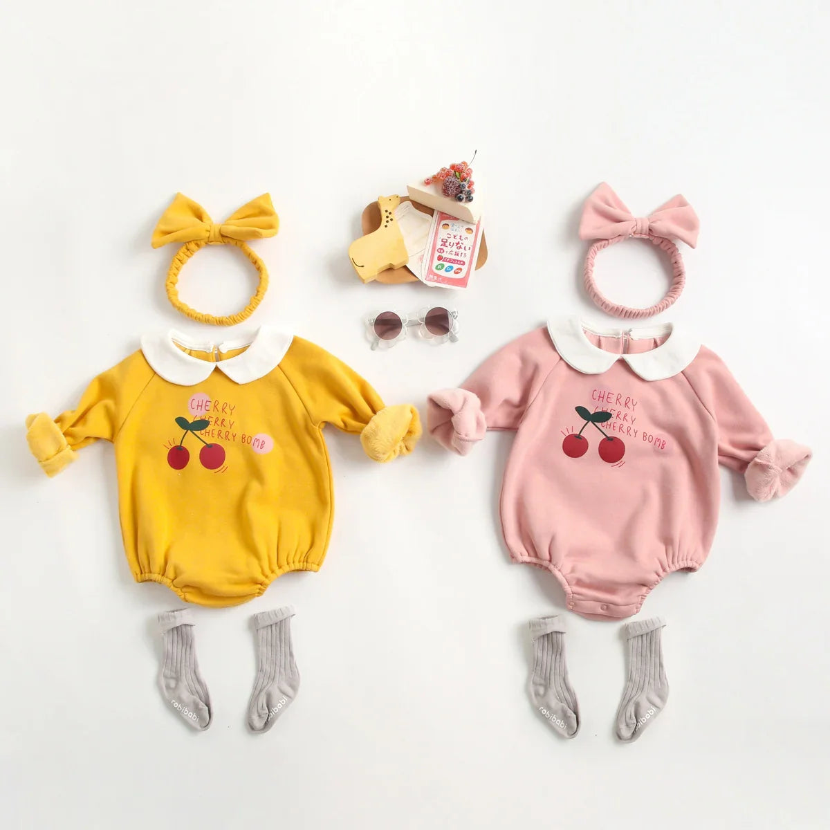 Cherry Bomb Plush Bodysuit Romper