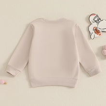 Load image into Gallery viewer, Toddler Kids Girls Bow Football Embroidered Crew Neck Long Sleeve Pullovers Fall Top
