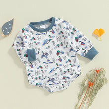 Load image into Gallery viewer, Baby Boys Fall Bodysuit Duck Print Long Sleeve Crewneck Jumpsuit Fall Spring
