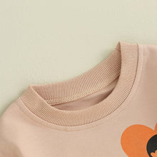 Load image into Gallery viewer, Baby Toddler Kids Girl Halloween Skull Heart Print Eat Your Heart Out Letters Long Sleeve Pullovers Crew Neck Top
