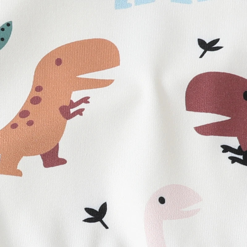 Baby Toddler Boys 2Pcs Fall Outfit Long Sleeve Dinosaur Print Top + Pants Set