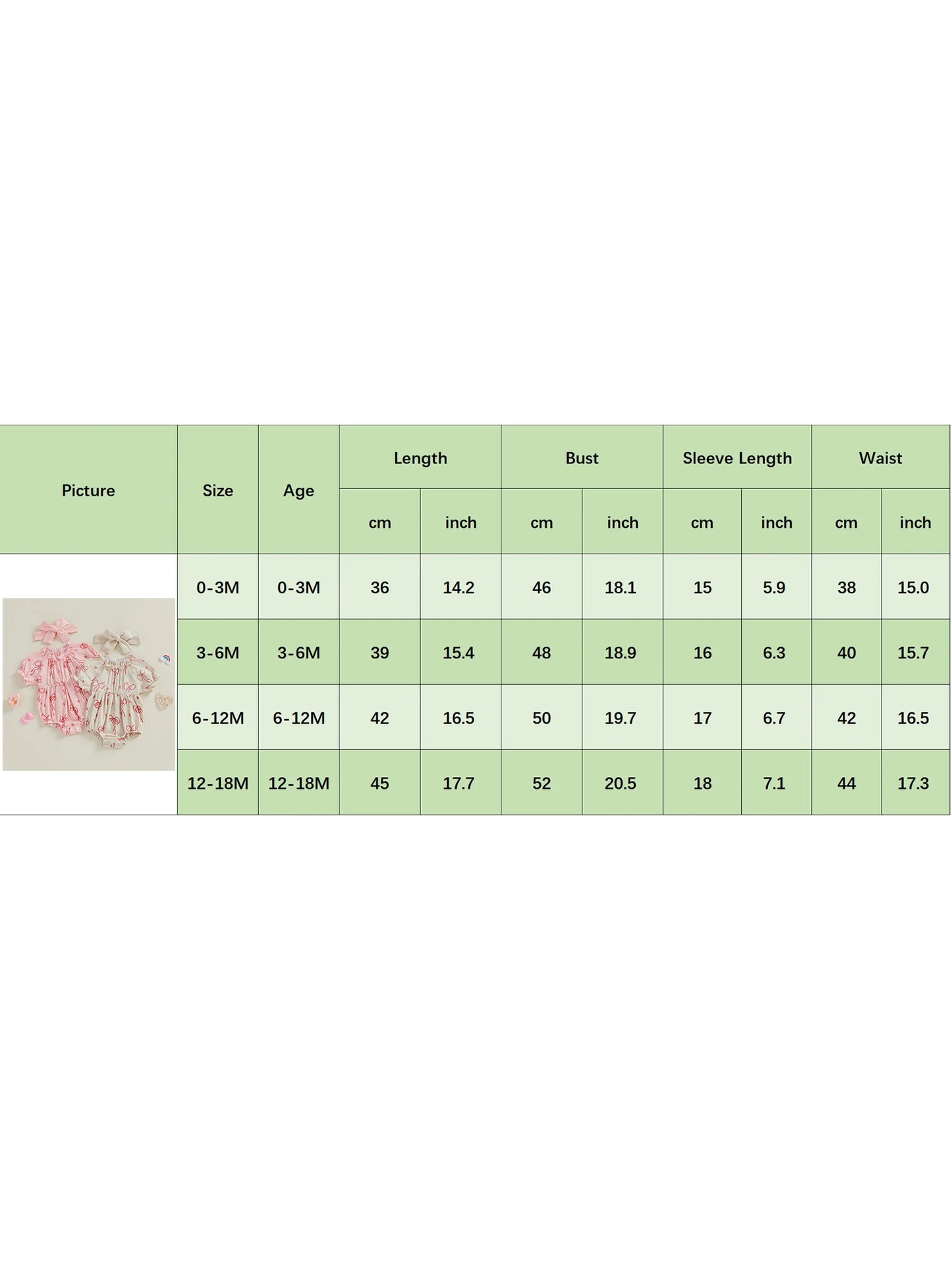 Baby Girls 2Pcs Outfit Cute Short Sleeve Round Neck Bow Flower Print Jumpsuit with Headband Set