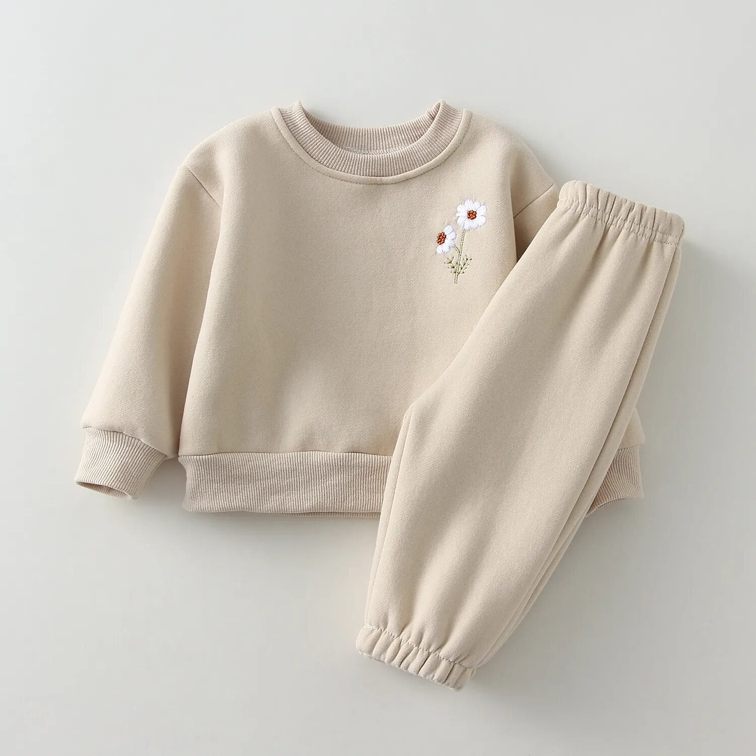Embroidered Patch Jogger Set