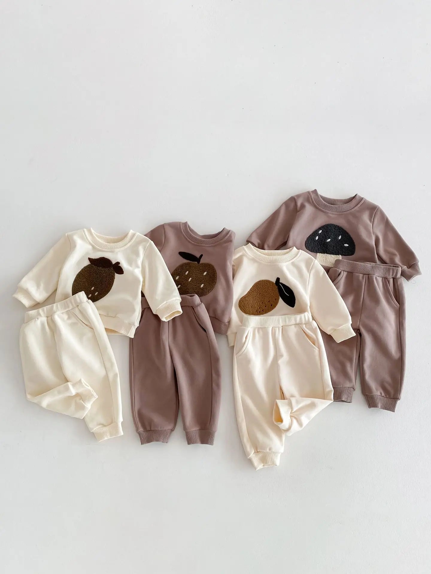 Baby Toddler Boy Girl 2Pcs Clothes Set Autumn Winter Infant Jogger Set Long Sleeve Pullover Top Pant Suit Outfit