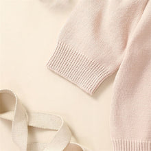 Load image into Gallery viewer, Toddler Kids Girls Knit Sweaters Long Puff Sleeve Round Neck Loose Pullover Tops Toddler Knitwear
