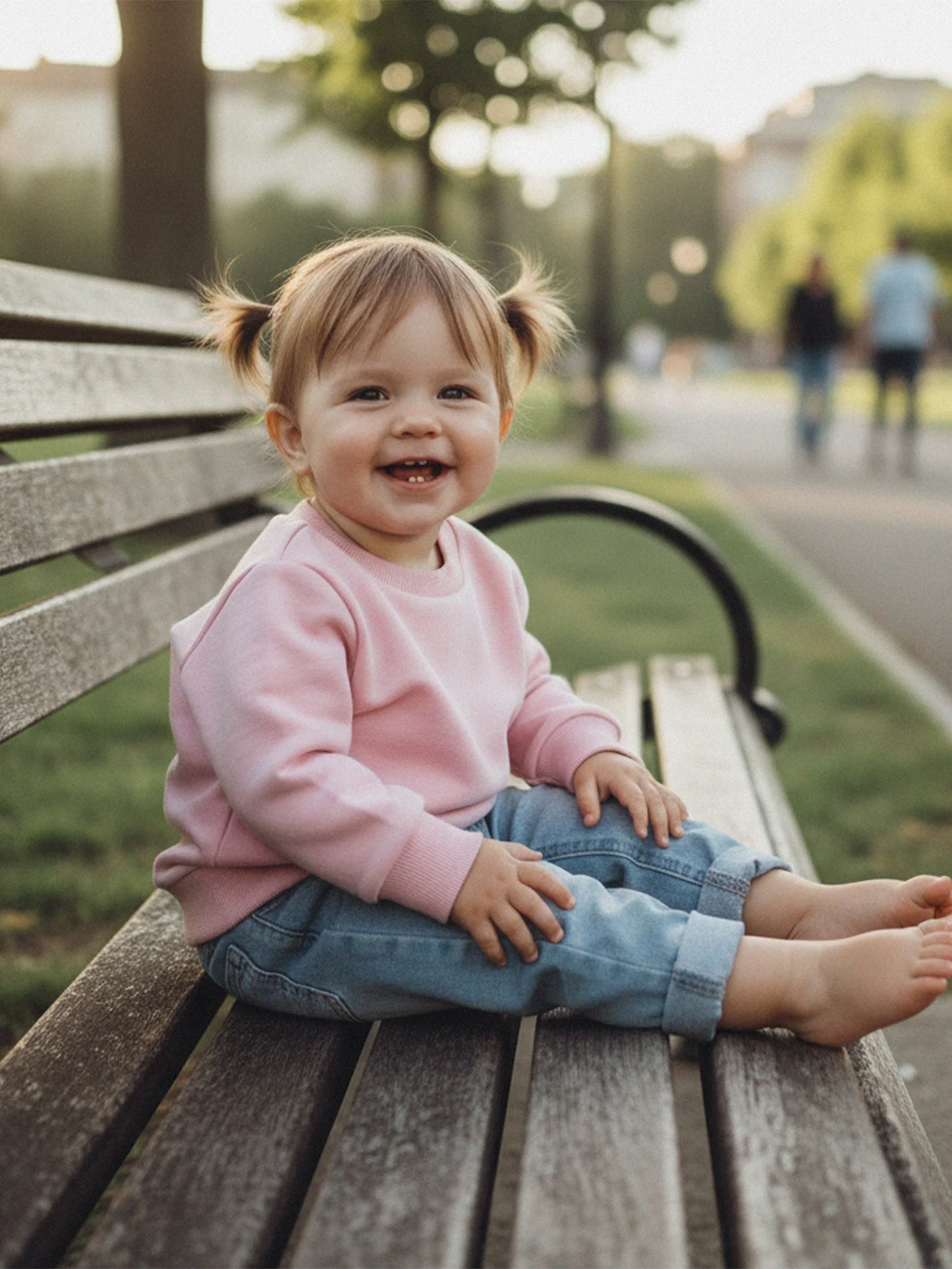 Baby Toddler Girls Boys Spring Fall Casual Loose Fit Stylish Solid Color Crew Neck Long Sleeve Pullover Top