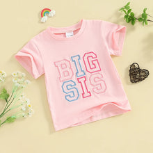 Load image into Gallery viewer, Baby Toddler Girl Boy BIG BRO / LIL BRO / BIG SIS / LIL SIS Romper or Top Short Sleeve Bodysuit Family Sibling Matching

