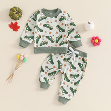 Load image into Gallery viewer, Baby Toddler Girls Boys 2Pcs Fall Outfit Truck Print Long Sleeve Crew Neck Top and Pants Set
