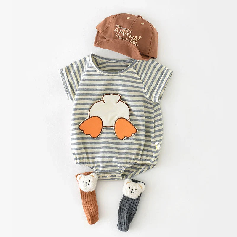 Duckie Short Sleeve Bodysuit Romper