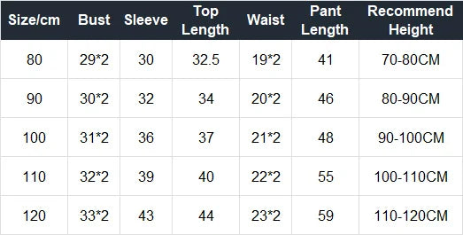 Toddler Kid Boys Girls 2Pcs Pajamas Clothes Set Long Sleeve Cotton Top Pant Suit Homewear Cute Sweet PJ Outfit