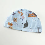 Boys Printed Zip Up Swimsuit
