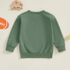 Toddler Kids Boys Girls All You Need Is 10VE Long Sleeve Crew Neck Letters Football Print Pullover Top Fall
