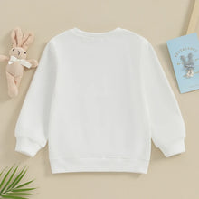 Load image into Gallery viewer, Toddler Kids Boys Girls Easter Hip Hop Bunny Carrot Print Long Sleeve Crewneck Pullover Top
