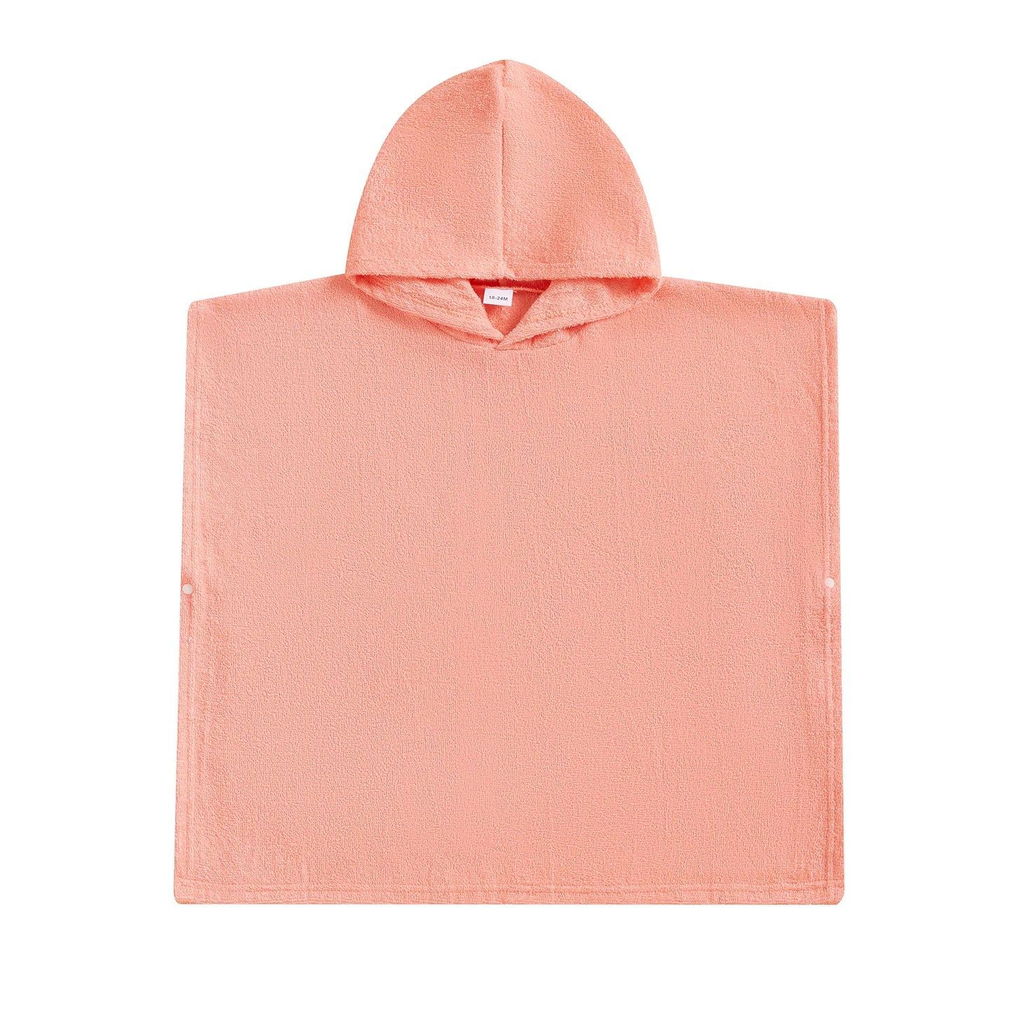 Toddler Kids Boys Girls Hooded Beach Swim Poncho Towels Solid Color Loose Fit Beach Robe Cover-up for Summer