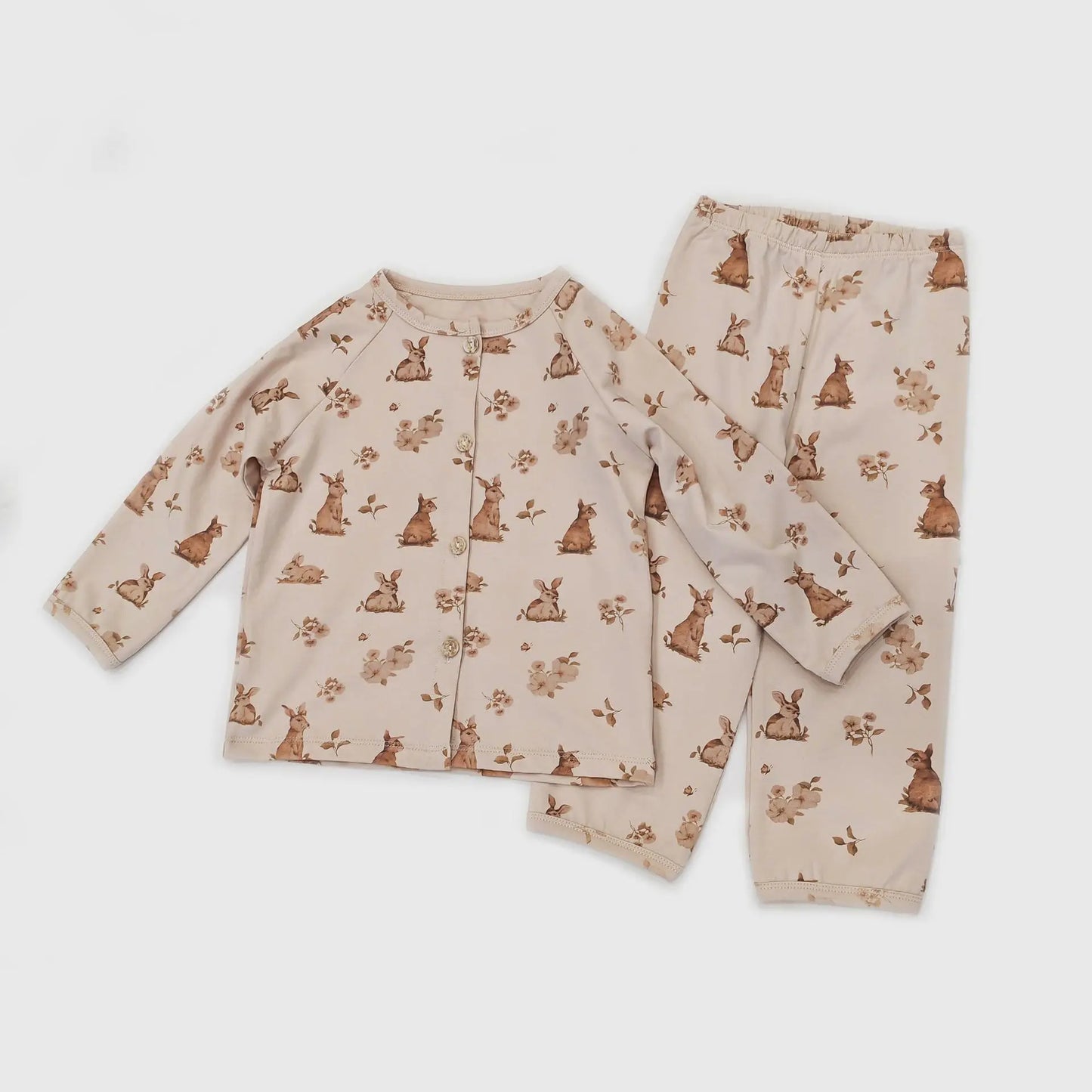 Toddler Kid Boys Girls 2Pcs Pajamas Clothes Set Long Sleeve Cotton Top Pant Suit Homewear Cute Sweet PJ Outfit