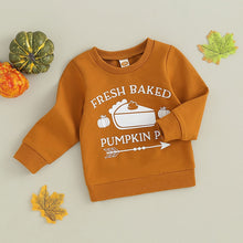 Load image into Gallery viewer, Toddler Baby Boy Girl Thanksgiving Long Sleeve Pumpkin Pie Letter Print Pullover Top
