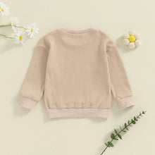 Load image into Gallery viewer, Toddler Kids Girls Big Sister Autumn Long Sleeve Crewneck Letter Flower Print Loose Fit Pullover Top
