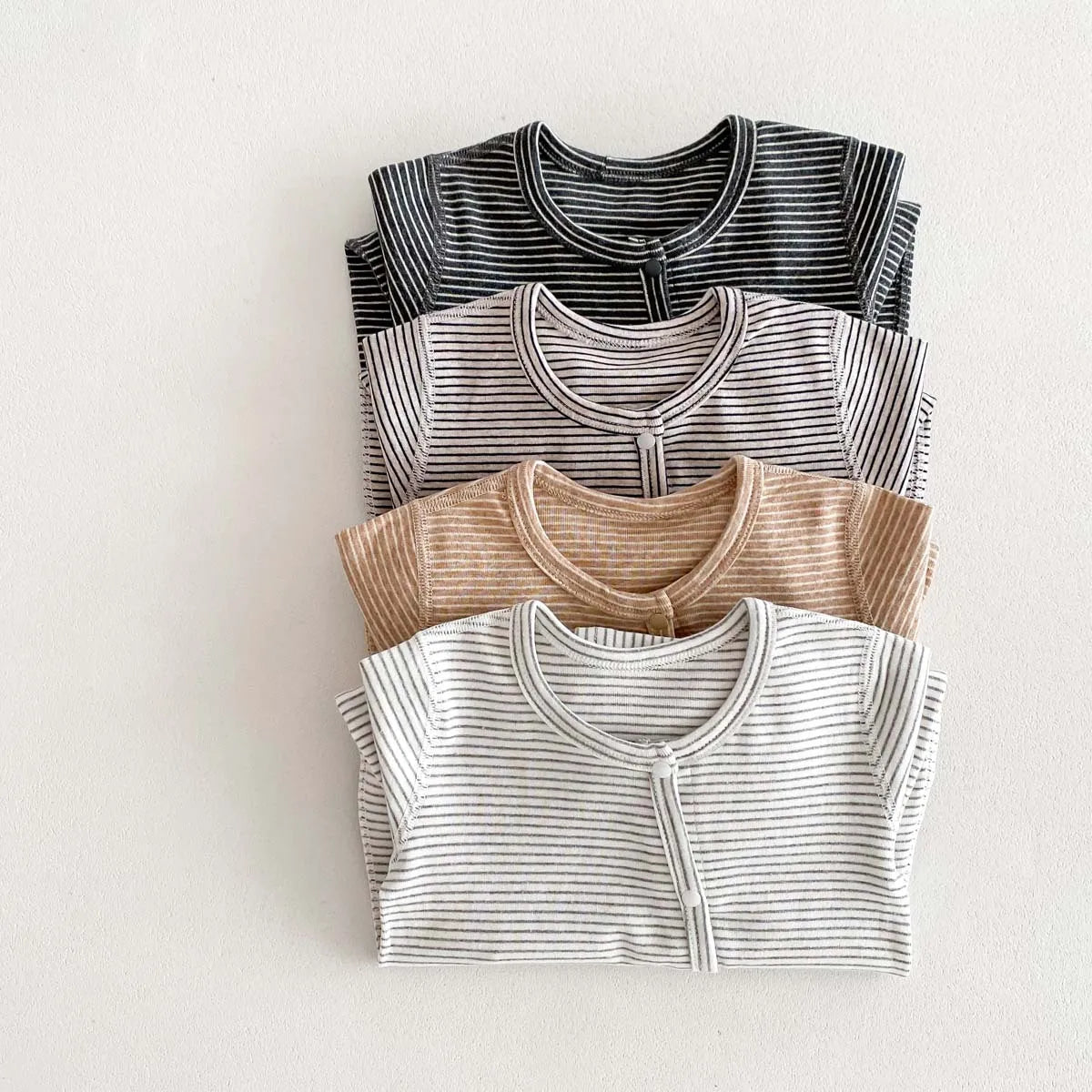 Striped Cotton Baby Romper
