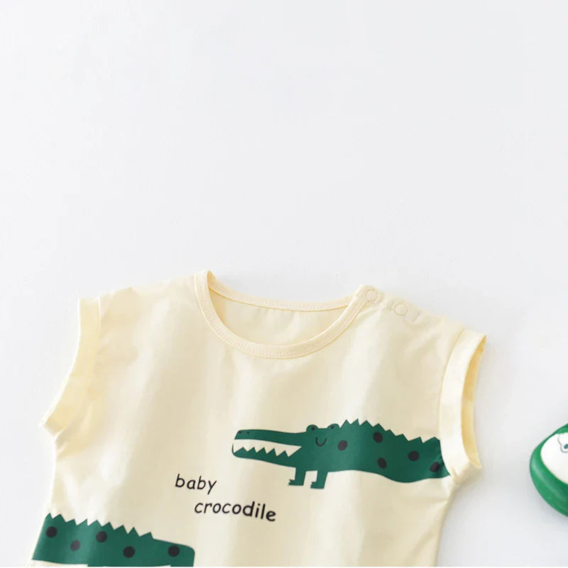 Baby Crocodile Shorts Set