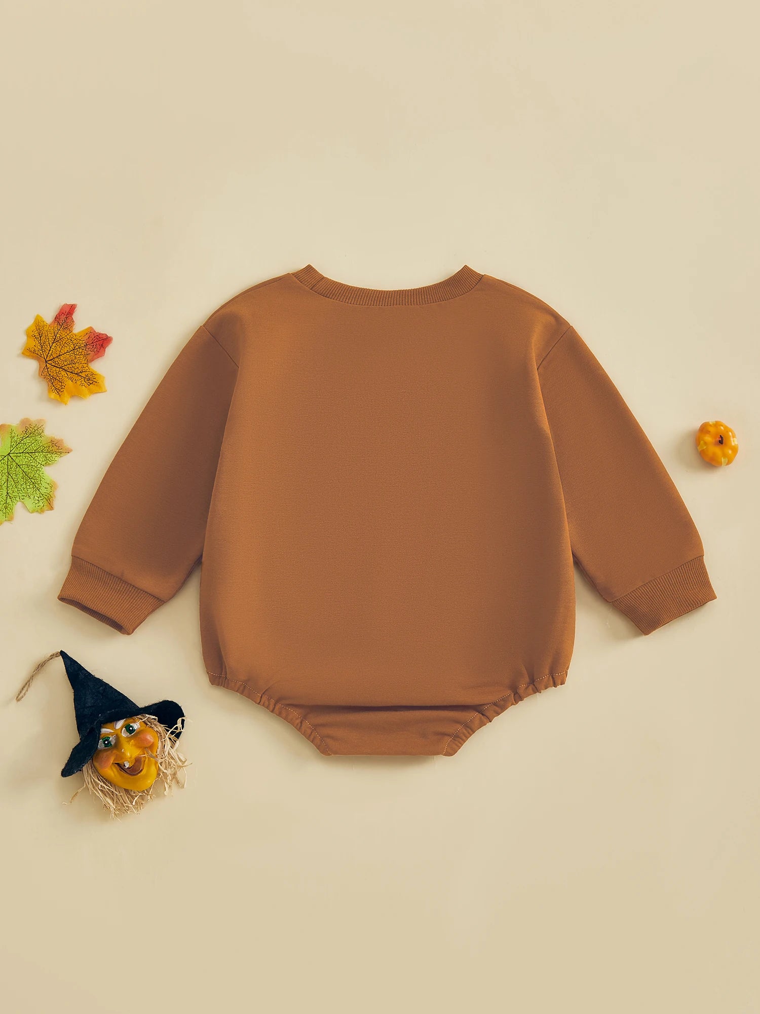 Baby Girls Boys Bubble Romper Long Sleeve Crew Neck Cat Print Fall Halloween Casual Bodysuit Clothes