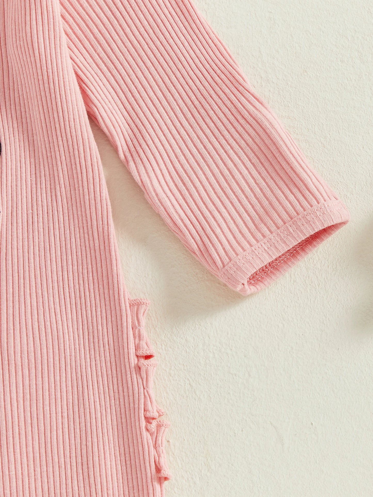 Baby Girl 2Pcs Fall Outfit Golf Goose Bee Print New to the Hive / Club Long Sleeve Ribbed Romper with Bow Headband 2Piece Set