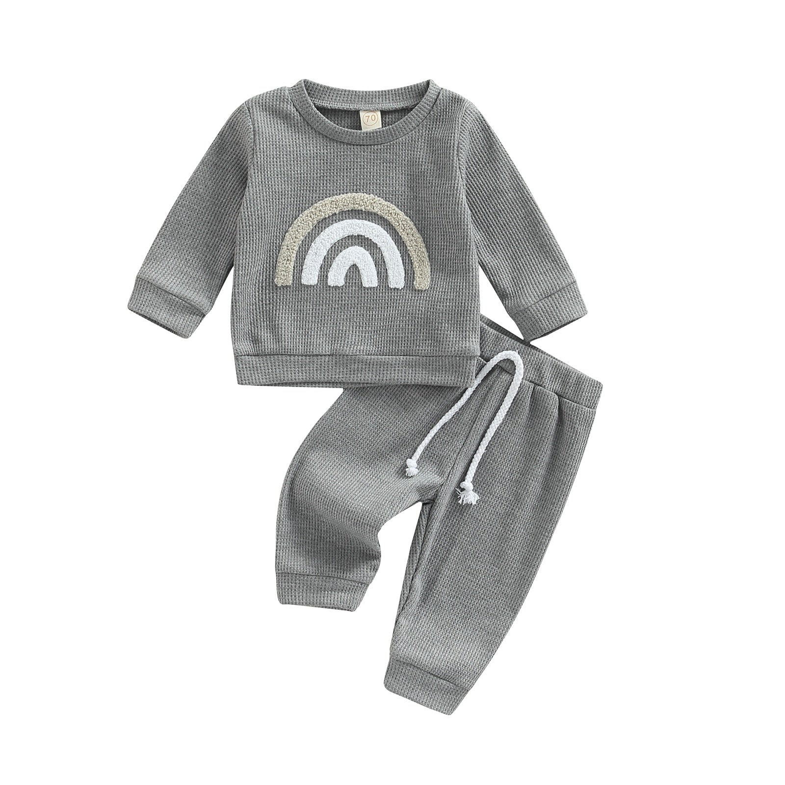 Baby Waffle 3D Print Jogger Set