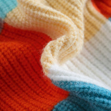 Load image into Gallery viewer, Baby Toddler Boy Girl Knitted Sweater Casual Warm Contrast Color Long Sleeve Pullovers Autumn Knitwear
