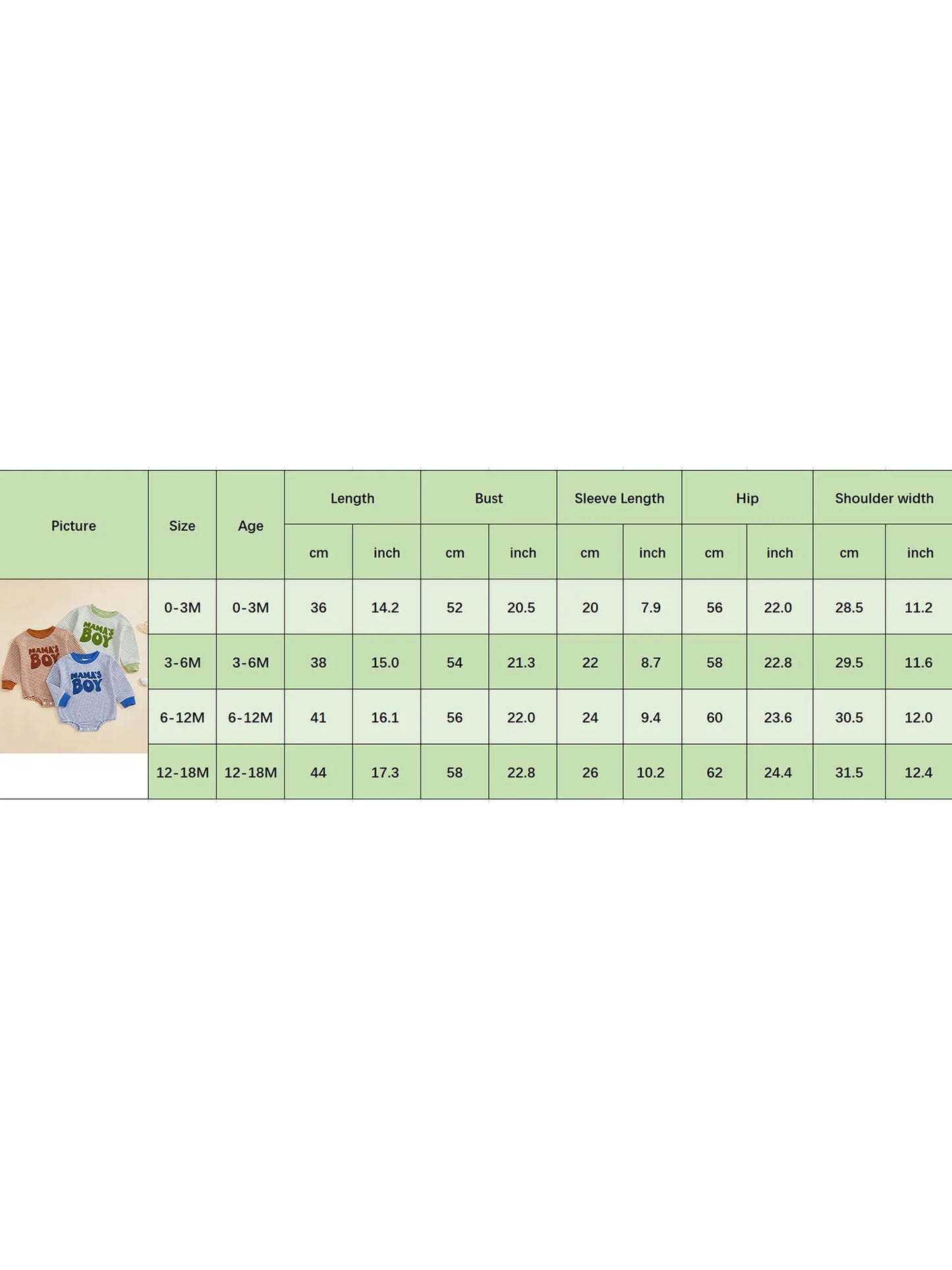 Baby Boy Romper Long Sleeve Crew Neck Striped Embroidery Mama's Boy Letters Fall Bodysuit