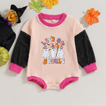 Load image into Gallery viewer, Baby Boy Girl Halloween Bodysuit Mesh Long Sleeve Round Neck Ghost Print Jumpsuit Clothes Romper
